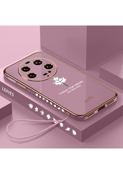 Xiaomi 13ULTRA Cep Telefonu Kılıfı Elektroliz Akçaağaç Yaprağı Her Şey Dahil Düşmeyi Önleyici Yumuşak Silikon Koruyucu Kılıf (Yurt Dışından)
