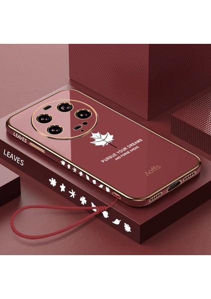 Xiaomi 13ULTRA Cep Telefonu Kılıfı Elektroliz Akçaağaç Yaprağı Her Şey Dahil Düşmeyi Önleyici Yumuşak Silikon Koruyucu Kılıf (Yurt Dışından)