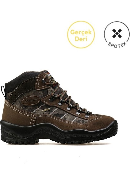 Gerçek Deri Waterproof Erkek Trekking Bot Ve Ayakkabısı 10606S21T Kahverengi