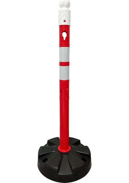 Dubalı Uyarı Dikmesi 63 x 1000 mm Çift Reflektifli