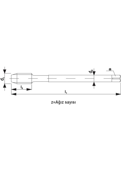 M13X1 Narex 4050 Dın N-374C Tin Hsse 35 Derece Helis Makina Kılavuzu