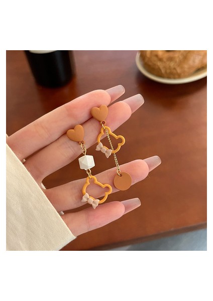 Günlük Kullanım Için Sevimli Ayı Asimetrik Küpe (Yurt Dışından) fiyatları