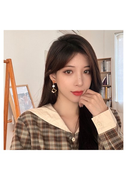 Günlük Kullanım Için Sevimli Ayı Asimetrik Küpe (Yurt Dışından) modelleri