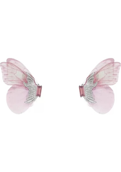 Zirkon Pembe Yumuşak Mizaçlı Küpe (Yurt Dışından)