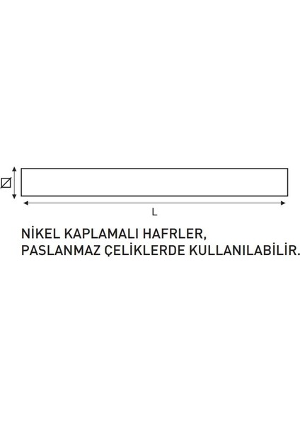 2,5mm Masus Siyah Çelik Harf Takımı M245025 fiyatları
