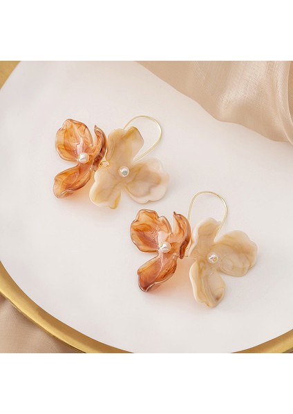 Vintage Çiçek Çarpışan Petal Küpe (Yurt Dışından)