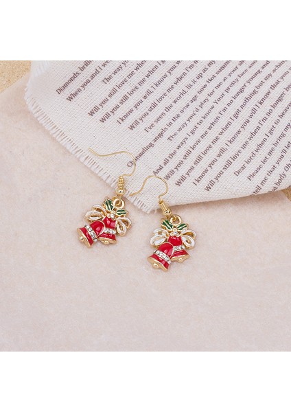 Yılbaşında Takmak Için Yaratıcı Fiyonklu Çan Küpe (Yurt Dışından) fiyatları