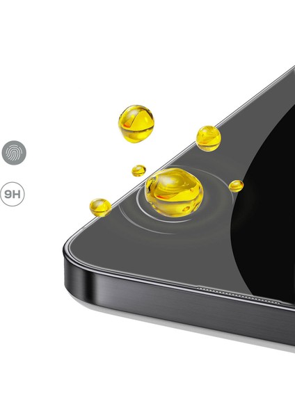 Apple iPhone 12 Pro Zore Rika Premium Privacy Temperli Cam Ekran Koruyucu
