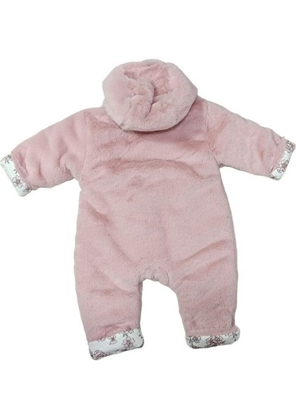 20131 Kız Bebek Puffy Sweel Gül Kurusu Elyaf Dolgulu Kapuşonlu Tulum fiyatları