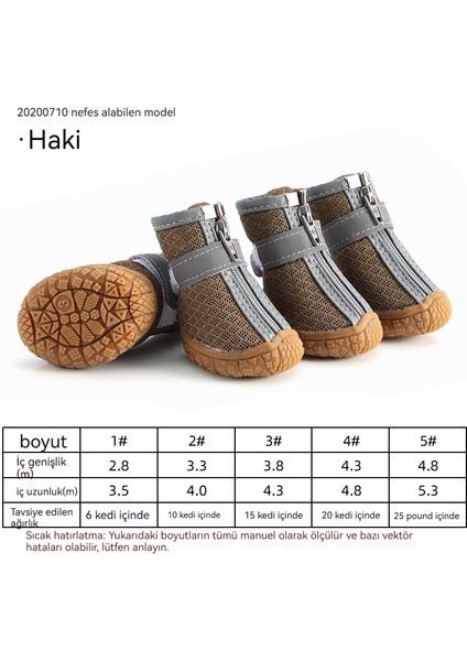 Yeni Nefes Alabilen Kaymaz ve Aşınmaya Dayanıklı Evcil Hayvan Ayakkabıları (Yurt Dışından) modelleri