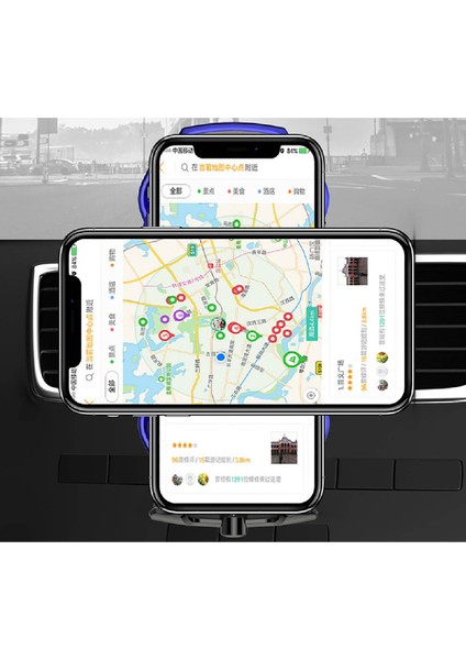 Mega Oto Market Kablosuz Şarj Oto Telefon Tutucu Havalandırma Tip Yeni Nesil