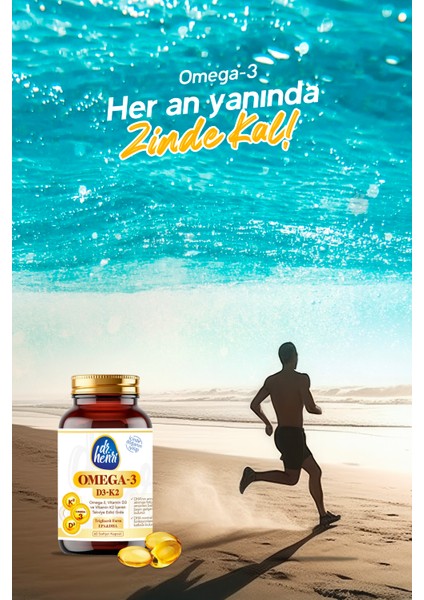 Dr.Henri Balık Yağı Içeren Omega-3 D3 & K2 Vitamin Kapsül Takviye Edici Gıda 9