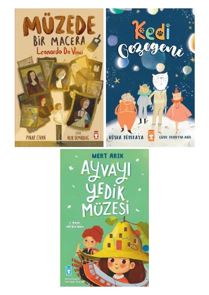Müzede Bir Macera - Kedi Gezegeni - Ayvayı Yedik Müzesi 3 Kitap Set