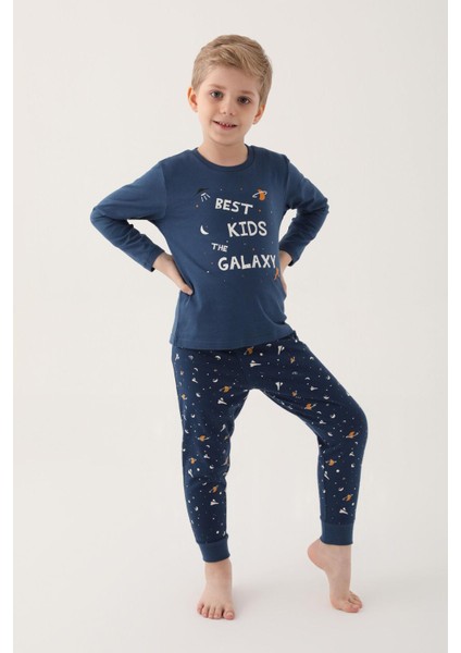 3177 Best Kids The Galaxy Erkek Çocuk Uzun Kol Pijama Takım modelleri