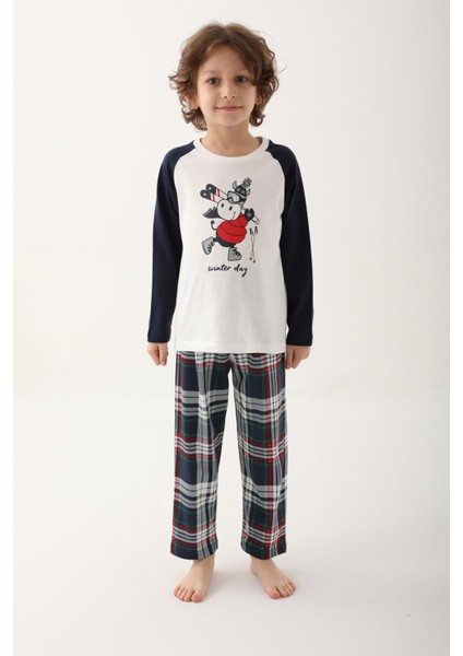 2750 Erkek Çocuk Uzun Kol Pijama Takım