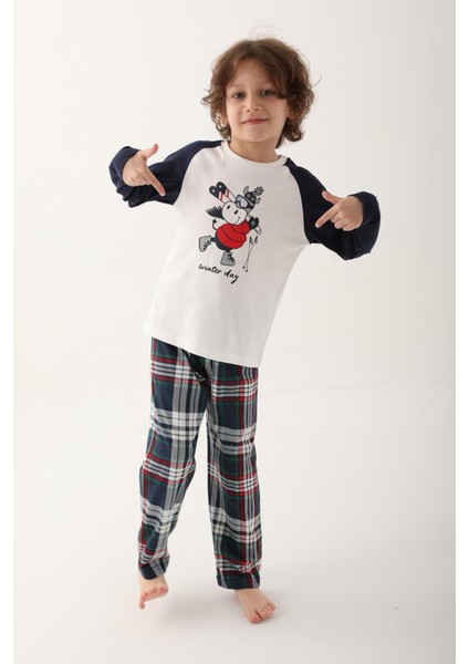 2750 Erkek Çocuk Uzun Kol Pijama Takım
