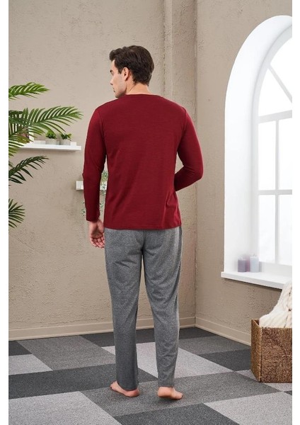 23707 Erkek Bisiklet Yaka Pijama Takım