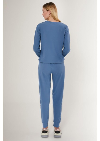 8749 Embroidered Kadın Uzun Kol Pijama Takım indirimleri