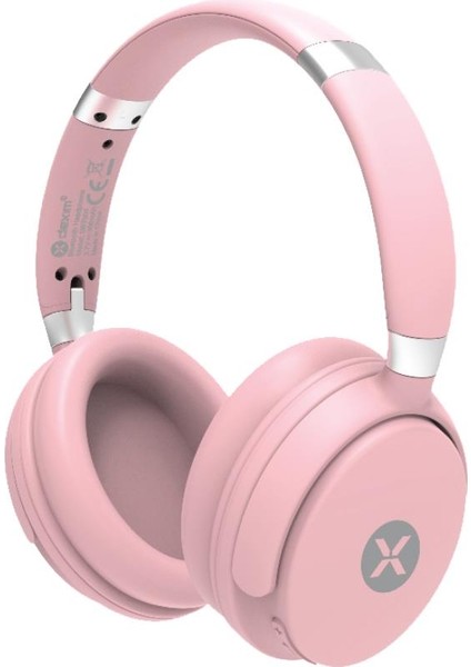 SC-301 Bluetooth 5.3 Kablosuz Kafaüstü Kulaklık Pembe/Gümüş DBT004-P