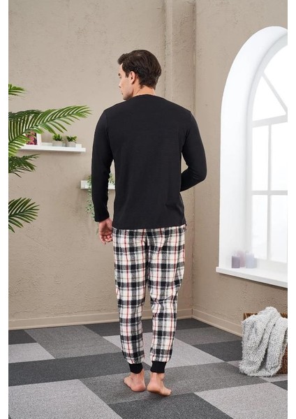 23702 Erkek Baskılı Pijama Takım