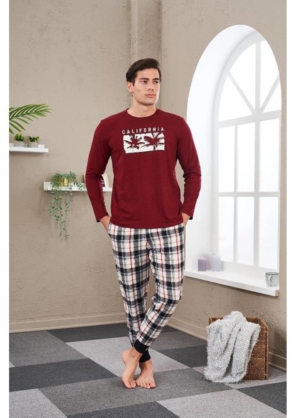 23702 Erkek Baskılı Pijama Takım