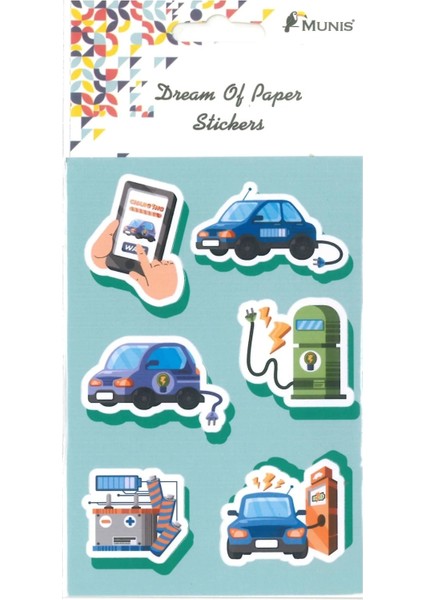 MUNİS Kaliteli Çocuk Sticker (1 Sayfa, Boyut A6 )
