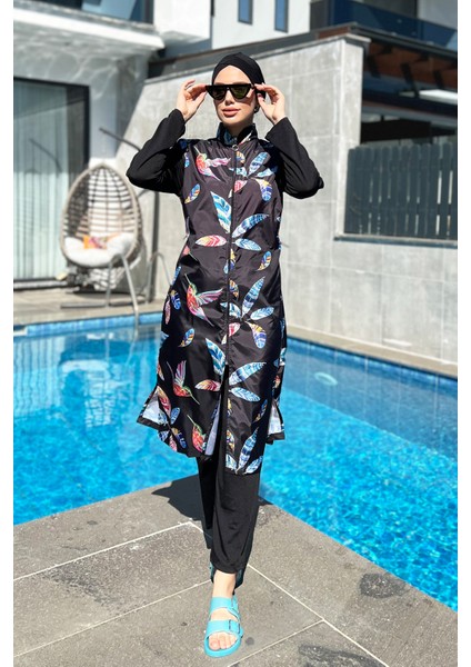 Tam Kapalı Mayo R4405 Yonca modelleri