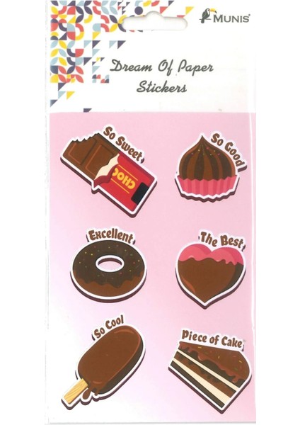 Munis Kaliteli Çocuk Sticker (1 Sayfa, Boyut A6 )