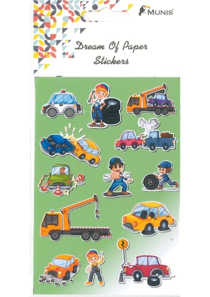 MUNİS Kaliteli Çocuk Sticker (1 Sayfa, Boyut A6 )