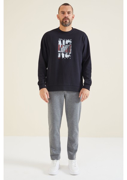 Lindon Lacivert O Yaka Erkek Sweatshirt - 88130