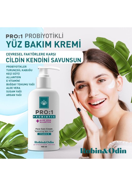 &Odin Probiyotikli Yüz Bakım Kremi / Probiyotikler E Vitamini Aloe Vera Susam Yağı Argan Yağı içeren