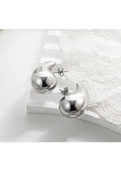 Çelik Bottega Model Kucuk (2cm) Küpe fiyatları