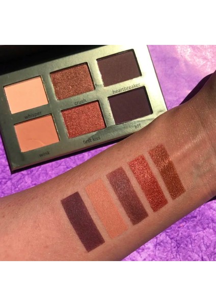 Nude Matte Eyeshadow 6'lı Göz Farı Paleti, Yüksek Pigmentasyon, Topaklanmaz, Kolay Dağılım