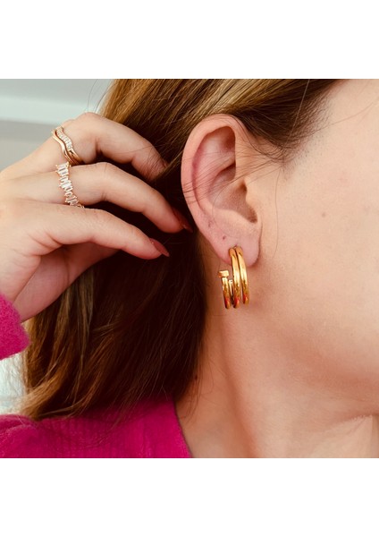 Çelik Halka Küpe Model