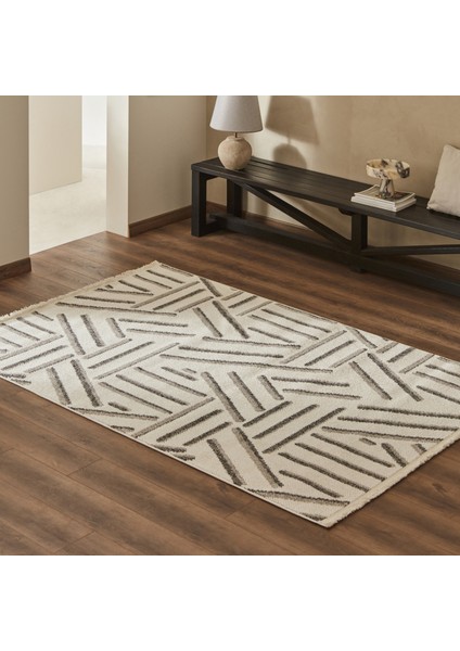 7/24 Iskandinav Elegance Napoli Gri 120X180 cm Salon Mutfak Halısı Yolluk Kilim fiyatları