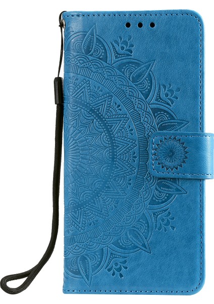Basılı Mandala Çiçek Cüzdan Deri Kılıfı Xiaomi Redmi Için Kayış (Yurt Dışından)
