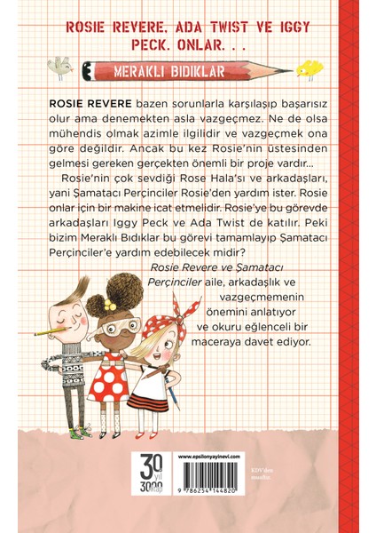Meraklı Bıdıklar Rosie Revere Şamatacı Perçinciler - Andrea Beaty modelleri