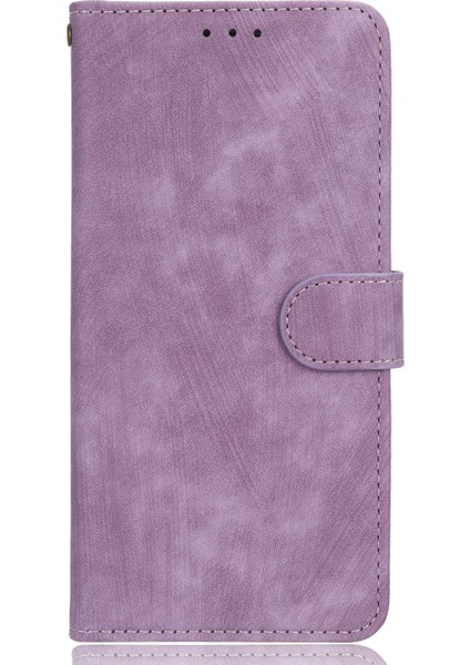 Xiaomi Redmi Için Note 12 Pro 4g/11 Pro 4g (Mediatek)/11 Pro 5g (QUALCOMM)/11E Pro 5g Rfıd Engelleme Cüzdan Deri Kılıf Anti-Drop Stand Kapağı Strap-Purple ile (Yurt Dışından)