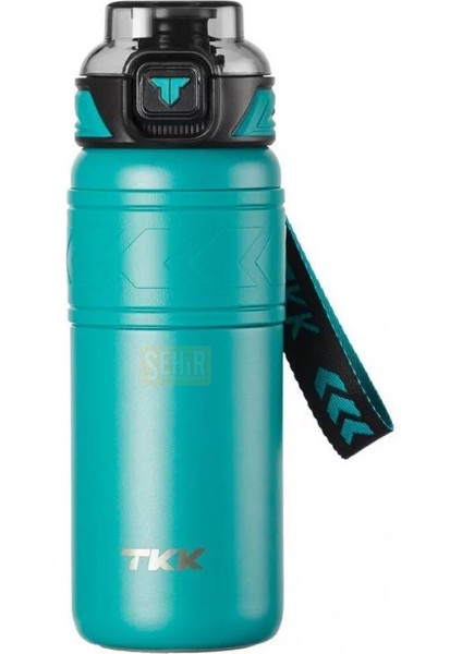 Tkk Yeni Koleksiyon 500ML Filtreli Pipetli / Pipetsiz Kullanım Askılı Paslanmaz Çelik Termos Matara