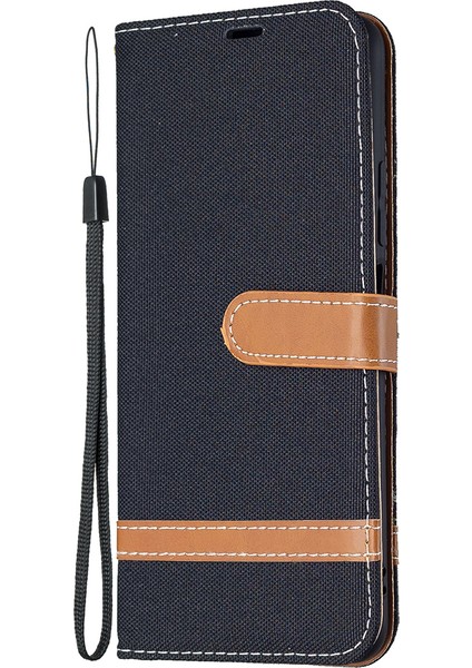 Jeans Kumaş Kaplamalı Ekleme Standı Cüzdan Deri Telefon Kapağı Xiaomi Mi 11 Lite 4g/5g/11 Lite 5g Ne-Black (Yurt Dışından) fiyatları