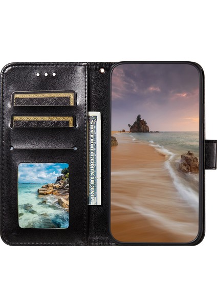 Çift Taraflı Manyetik Toka Deri Cüzdan Standı Xiaomi Redmi Için Telefon Kasası Kabuğu Not 10 5g/poco M3 Pro 5g/4g-Black (Yurt Dışından) fırsatları