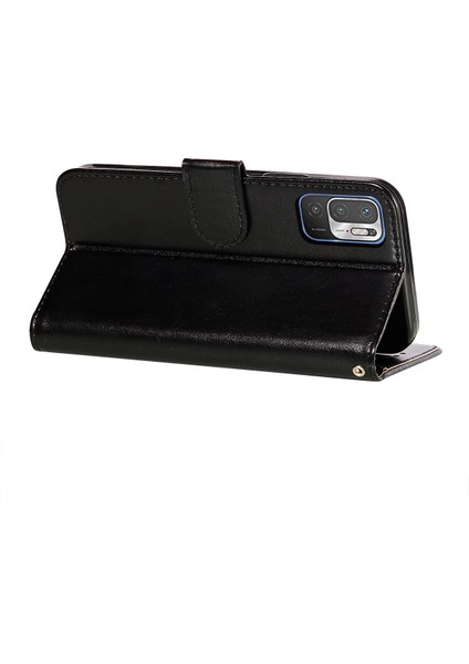 Çift Taraflı Manyetik Toka Deri Cüzdan Standı Xiaomi Redmi Için Telefon Kasası Kabuğu Not 10 5g/poco M3 Pro 5g/4g-Black (Yurt Dışından) indirimleri