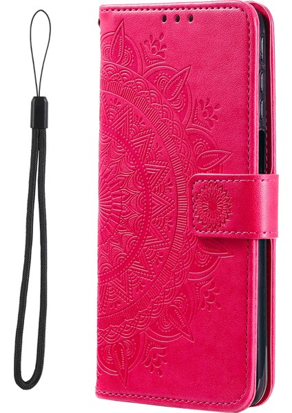 Xiaomi Redmi Not Not Not 12 Pro 4g/11 Pro 4g (Mediatek)/redmi Note 11 Pro 5g (Qualcomm) Pu Deri+Iç Tpu Kapak Standı Baskılı Mandala Çiçek Flip Cüzdan Kılıfı Strap-Lose (Yurt Dışından) fiyatları