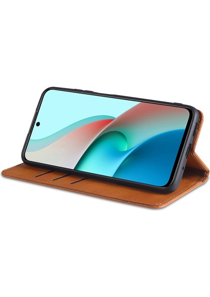 Xiaomi Redmi Için Not 10 5g/not 10T 5g/poco M3 Pro 5g/4g Deri Telefon Kılıfı Otomatik Absorbed Manyetik Cüzdan Stand Kapağı Black (Yurt Dışından) fiyatları