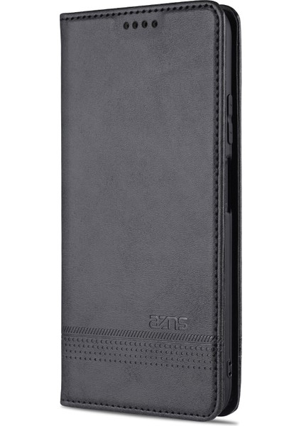 Xiaomi Redmi Için Not 10 5g/not 10T 5g/poco M3 Pro 5g/4g Deri Telefon Kılıfı Otomatik Absorbed Manyetik Cüzdan Stand Kapağı Black (Yurt Dışından) fırsatları