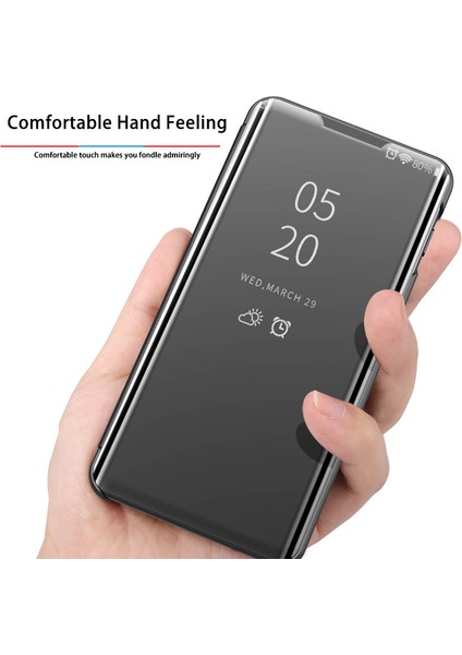 Pencereyi Görüntüle Elektrumanlı Ayna Yüzey Deri Kapak Xiaomi Poco M3 Pro 4g/5g/redmi Note 10 5g-Silver Için (Yurt Dışından) fiyatları