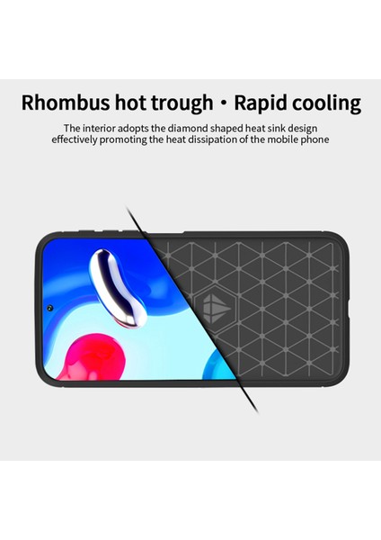 Xiaomi Için Redmi Note 11 4g (Qualcomm)/redmi Note 11S 4g Kasa Yumuşak Tpu Fırçalanmış Karbon Fiber Arka Tasarımı Işık Örtüsü Mavisi (Yurt Dışından) indirimleri