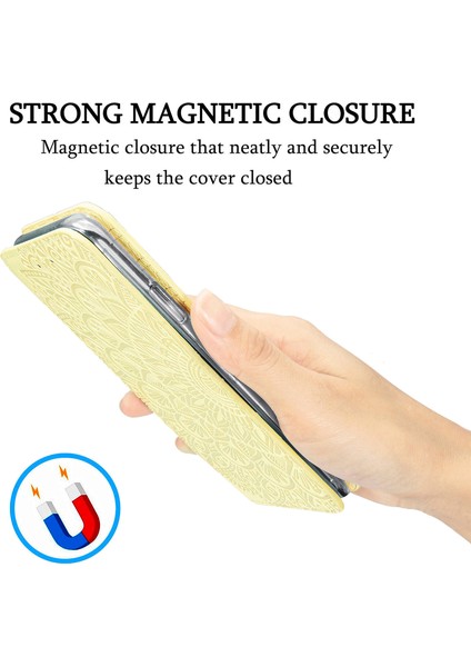 Basılı Mandala Çiçek Deseni Otomatik Absorlanmış Pu Deri Kılıf Stand Stand Cüzdanı Xiaomi Redmi Note 10 4g/redmi Not 10S/POCO M5S 4g-Gold (Yurt Dışından) fiyatları