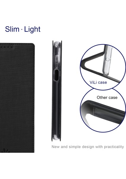Kart Tutucu Tasarım Deri Koruyucu Xiaomi Redmi Için Stand Kapağı Not 10 5g/poco M3 Pro 4g/poco M3 Pro 5g-Black (Yurt Dışından) fırsatları