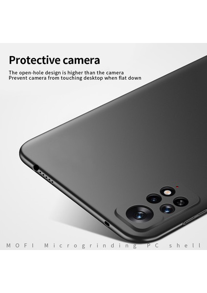 Xiaomi Redmi Için Kalkan Not 11 Pro 4g (Mediatek)/note 11 Pro 5g (Qualcomm) Kılıf Güvenli Kavrama Kaplamalı Slip Slip Mat Yüzey Sert Pc Kapağı Kayış-Altın ile (Yurt Dışından) fiyatları